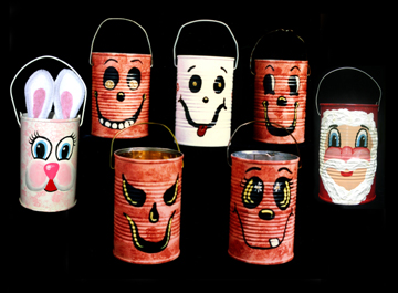 Painted  Cans