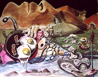Self Portrait - Tribute to Dali