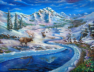 Winter in the Mountains