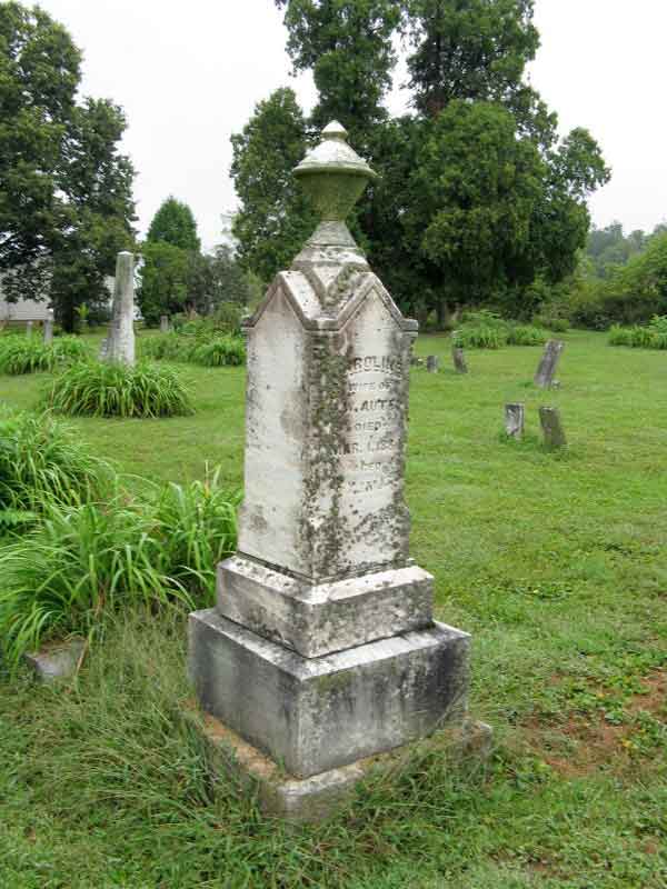 grave of Caroline Auten