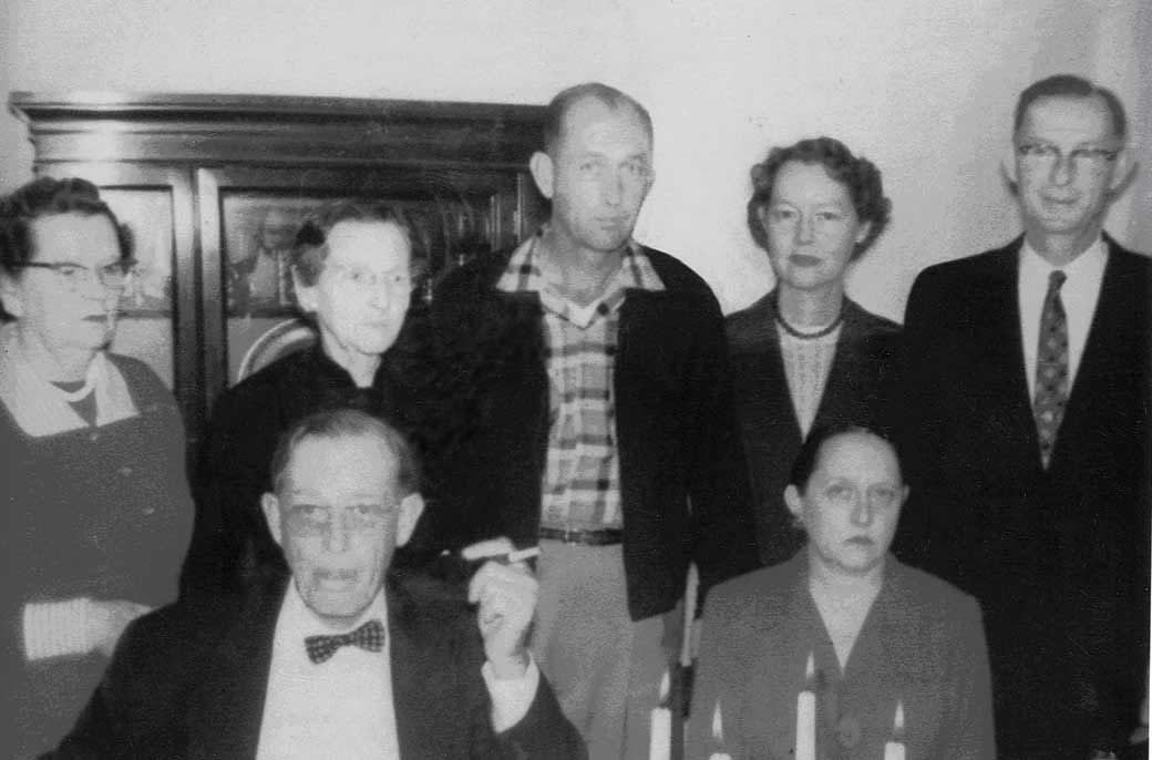 1958 Family gathering