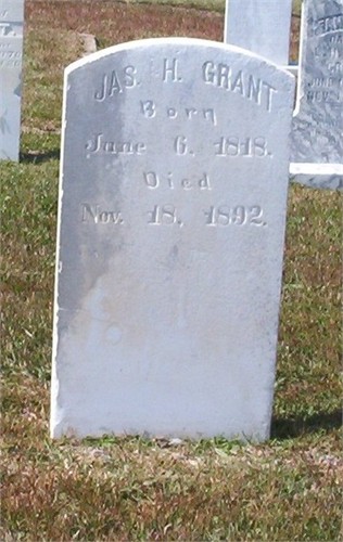 Tombstone of James Henry Grant