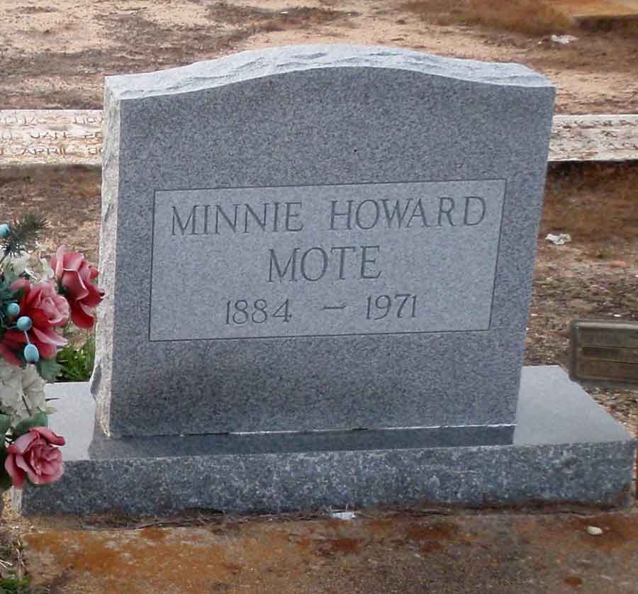 Grave of Minnie Mote
