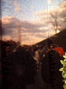 Photo of Vietnam Memorial Wall